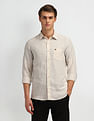 Arrow Sport Solid Manhattan Slim Fit Shirt