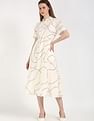 Tommy Hilfiger Cotton Spread Collar A-Line Dress
