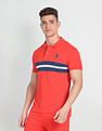 U.S. Polo Assn. Denim Co. Brand Stripe Pique Polo Shirt