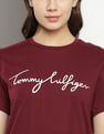 Tommy Hilfiger Solid Cotton Crew Neck T-Shirt