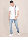 U.S. Polo Assn. Men White Graphic Print Polo Shirt