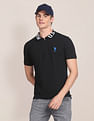 U.S. Polo Assn. Branded Collar Slim Fit Polo Shirt