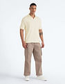 Flying Machine Open Placket Relaxed Polo Shirt