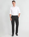 Arrow Newyork Geometric Weave Formal Trousers