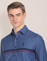 U.S. Polo Assn. Spread Collar Cotton Striped Casual Shirt