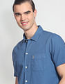 U.S. Polo Assn. Denim Co. Cotton Linen Solid Shirt