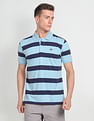 Arrow Sports Horizontal Stripe Cotton Polo Shirt