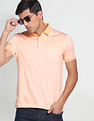 Arrow Tipped Collar Knitted Polo Shirt