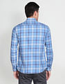 Arrow Sports Tartan Check Manhattan Slim Shirt