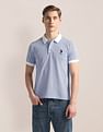 U.S. Polo Assn. Geometric Print Pique Polo Shirt