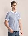 U.S. Polo Assn. Geometric Print Pique Polo Shirt