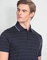 Arrow Horizontal Stripe Cotton Polo Shirt