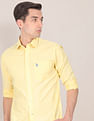 U.S. Polo Assn. Spread Collar Solid Casual Shirt