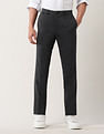 Arrow Newyork Solid Dobby Autoflex Trousers