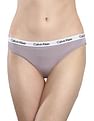 Calvin Klein Underwear Women Assorted Contrast Waistband Low Rise Bikini Panties - Pack Of 3