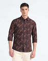 Flying Machine Tropical Print Cotton Shirt