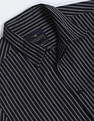 Flying Machine Vertical Stripe Seersucker Shirt