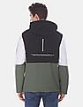 Flying Machine Hooded Colour Block Casual Jacket