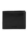 Calvin Klein Solid Leather Trifold Wallet