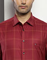 Tommy Hilfiger Windowpane Checked Cotton Shirt