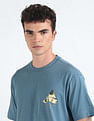 Flying Machine Graphic Print Oversized T-Shirt