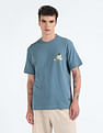 Flying Machine Graphic Print Oversized T-Shirt