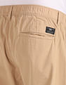 Flying Machine Elasticised Waist Solid Trousers