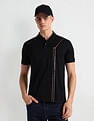 Arrow Newyork Brand Stripe Pique Polo Shirt