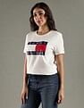Tommy Hilfiger F25HWKT132 WHITE Womens T-Shirt