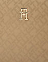 Tommy Hilfiger Textured Beige PU Sling Bag