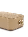Tommy Hilfiger Textured Beige PU Sling Bag