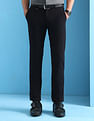 Arrow Newyork Solid Regular Fit Knitted Trousers