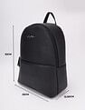 Tommy Hilfiger Solid Black Pu Backpack
