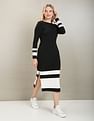U.S. Polo Assn. Women Round Neck Bodycon Dress