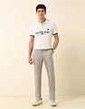 U.S. Polo Assn. Solid Denver Slim Fit Trousers
