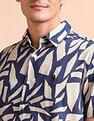 U.S. Polo Assn. Denim Co. Slim Fit Abstract Printed Shirt