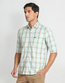 Arrow Sports Spread Collar Cotton Casual Shirt