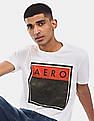 Aeropostale Men White Crew Neck Graphic Printed T-Shirt