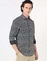Tommy Hilfiger Mens Blue Floral Shirt