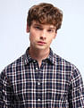Flying Machine Slim Fit Dobby Checked Shirt