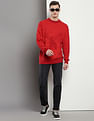 Calvin Klein Crew Neck Patterned Knit Sweater