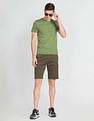 Arrow Sports Solid Pure Cotton T-Shirt