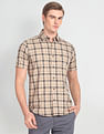 Arrow Sports Tartan Check Twill Casual Shirt