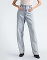 Calvin Klein 90s Straight Fit Cut Waistband Jeans