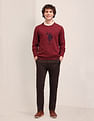 U.S. Polo Assn. Logo Knitted Cotton Sweater