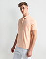 Arrow Patch Pocket Solid Polo Shirt