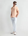 Arrow Patch Pocket Solid Polo Shirt