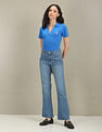 U.S. Polo Assn. Women Mid Rise Boot Cut Jeans
