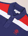 U.S. Polo Assn. Logo Embroidered Colour Block Polo Shirt