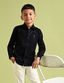U.S. Polo Assn. Kids Boys Regular Fit Geometric Printed Shirt